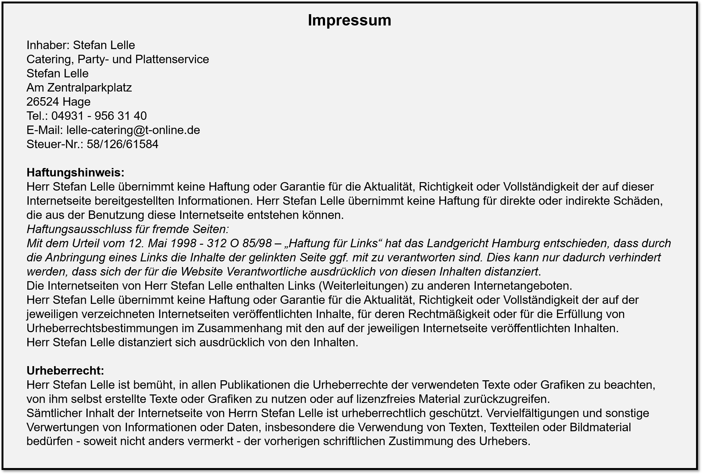 Impressum